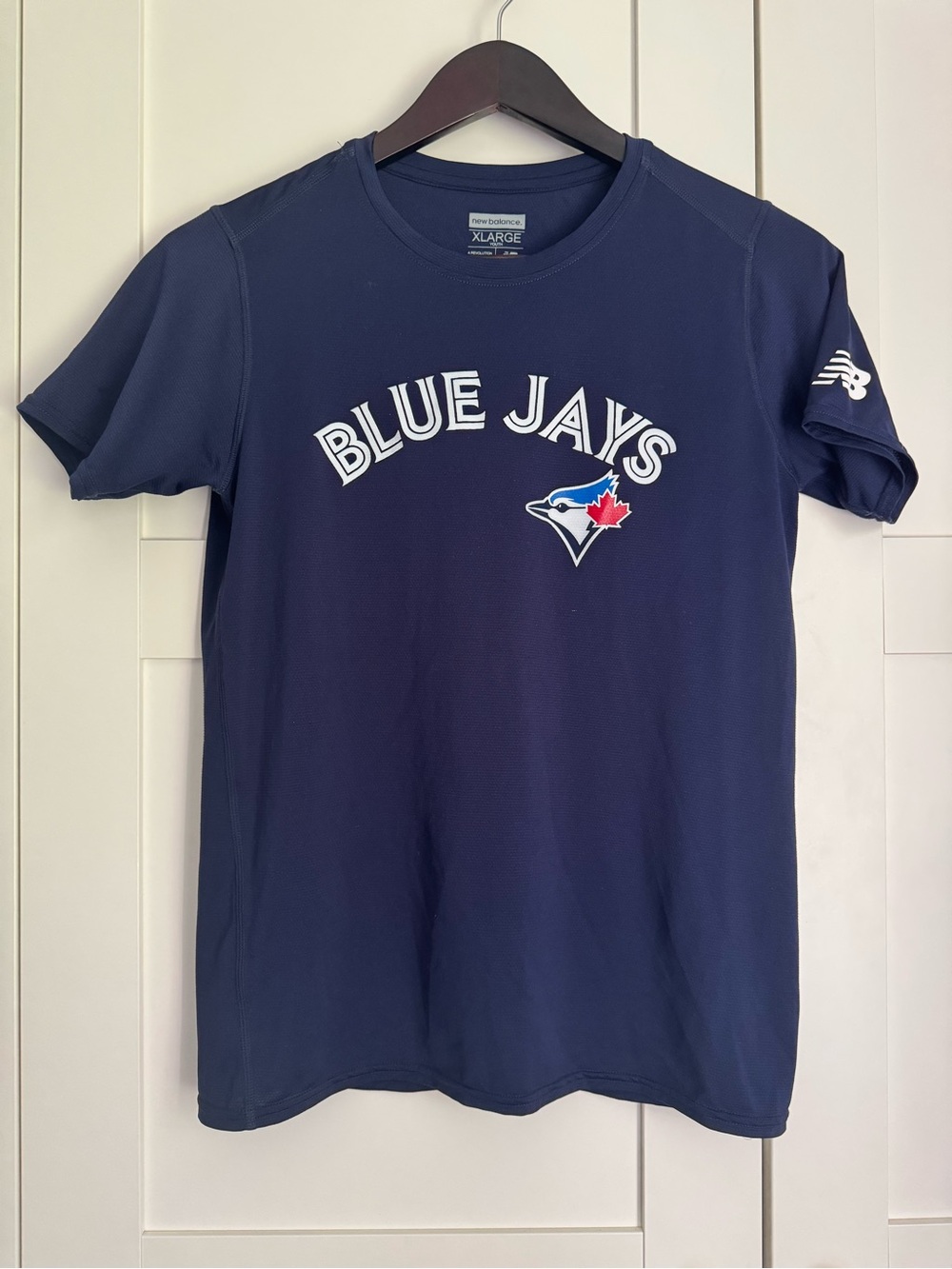 New Balance Toronto Blue Jays Youth XL Navy Performance T-Shirt MLB Baseball